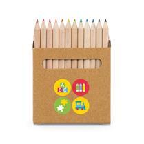 Caixa com 12 Mini Lápis de Cor Personalizado - SP91747