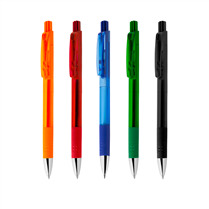 Caneta Plástica com Grip Personalizada - ASCP3000B