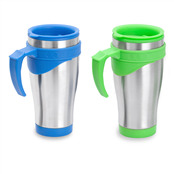 Caneca Inox com Plástico Personalizada - ASCA0123