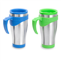 Caneca Inox com Plástico Personalizada - ASCA0123