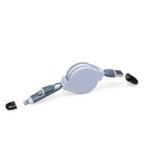 Cabo de Dados Retrátil 2 em 1 Personalizado - XB00339