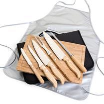 Kit Talheres Para Churrasco com 8 peças Personalizado - XB12089