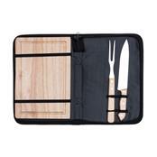 Kit Churrasco 2 Peças com Tábua Personalizado - XB13788