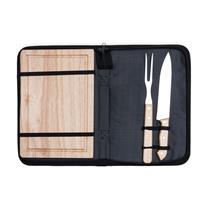 Kit Churrasco 2 Peças com Tábua Personalizado - XB13788