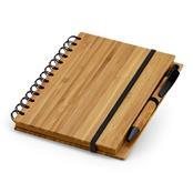 Caderno capa dura bambu Personalizado - SP93485