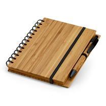 Caderno capa dura bambu Personalizado - SP93485