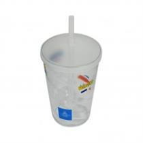 Copo Espiral 700 ml com Tampa e Canudo Personalizado - FB - Copo Espiral com Tampa e Canudo