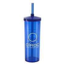 Copo Longdrink com Tampa e Canudo Personalizado - FB - Copo Longdrink com Tampa e Canudo