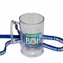 Caneca de Chopp Gel com Cordão com Logo - FB - Caneca de Chopp