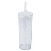 Copo Longdrink Tampa e Canudo com Glitter Personalizado - FB - Copo Longdrink Tampa e Canudo com Glitter
