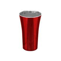 Copo Space Metalizado Vermelho Personalizado - FB - Copo Space 400 ml