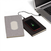 Caderno de Anotações com powerbank indução Personalizado - ASCAD250