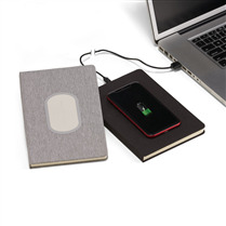 Caderno de Anotações com powerbank indução Personalizado - ASCAD250