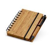 Caderno capa dura bambu Personalizado - SP93486