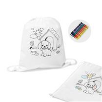 Sacola Tipo Mochila para Colorir Personalizada - SP52619