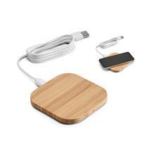 Carregador Indução Wireless de Bambu Personalizado - SP97910