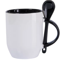 Caneca de Cerâmica com Colher