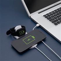 Base de carregamento por indução para celular e Iwatch.