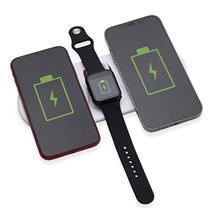 Base de carregamento por indução dual para celulares e Iwatch.