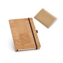Caderno A5 com capa dura em cortiça SP93730