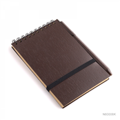 Bloco de anotações 14 x 9cm com caneta PP e café