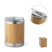 Copo de bambu e aço inox
