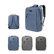 Mochila para notebook em 300D com placa de personalização.