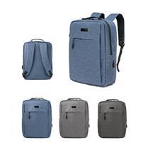 Mochila para notebook em 300D com placa de personalização.