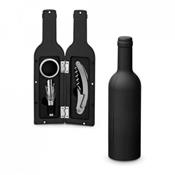 Conjunto para vinho em metal com Logo - SP94197