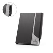 Agenda A5 em PU reciclado e 300D rPET  SP66214