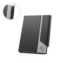 Agenda A5 em PU reciclado e 300D rPET  SP66214