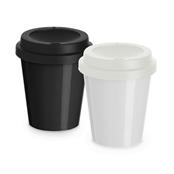 Copo plástico com capacidade de 350ml, tampa com bocal. XB14875