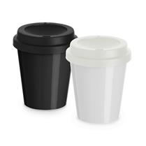 Copo plástico com capacidade de 350ml, tampa com bocal. XB14875