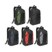 Mochila em 600D com detalhes em ripstop colorido