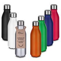 Garrafa em alumínio com tampa em inox 550ml