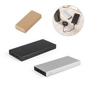 Bateria portátil em alumínio 100% reciclado em lítio 10.000 mAh