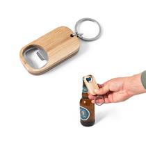 Abridor de garrafas em aço inox e bambu SP95081