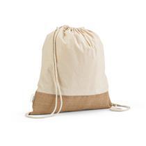 Sacola tipo mochila em 70% algodão reciclado