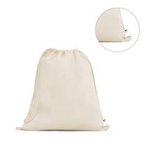 Sacola tipo mochila 100% algodão orgânico (140 g/m²) Personalizada - SP92527