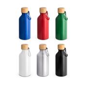 Squeeze em alumínio 100% reciclado com cor sólida brilhante 400 mL SP94325