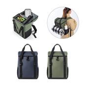Mochila térmica almofadada em 600D ripstop em poliéster reciclado com interior forrado em PEVA 16 L SP92099