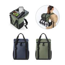Mochila térmica almofadada em 600D ripstop em poliéster reciclado com interior forrado em PEVA 16 L SP92099