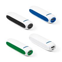 Bateria portátil em ABS e bateria de lítio com capacidade de 1.500 mAh
