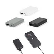 Bateria portátil em ABS 100% reciclado e capacidade de 4.000 mAh