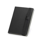 Caderno A5 de capa dura em c.sintético com 280 páginas lisas SP53789