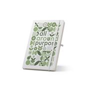 Caderno A5 de capa dura em PET 100% reciclado 300D ideal para personalização em sublimação SP93653
