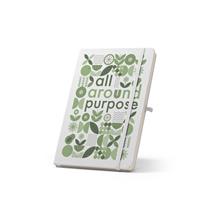 Caderno A5 de capa dura em PET 100% reciclado 300D ideal para personalização em sublimação SP93653