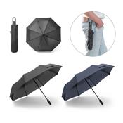 Guarda-chuva dobrável de 23'' em 100% poliéster reciclado pongee 190T (100% rPET) com abertura e fecho SP99095