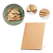 Caderno A4 de capa flexível em cartão (250 g/m²) com páginas lisas SP53625