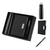 Kit escritório Caderno, Garrafa e Caneta Metalica ASCJ300